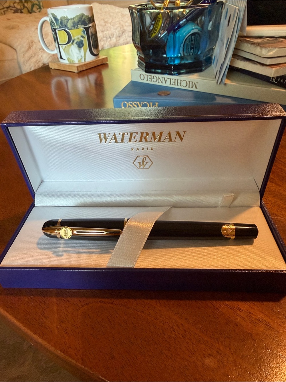 Waterman Phileas roller ball fine writing pen.
